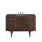 James Martin Vanities Amberly 48in Single Vanity, Mid-Century Walnut w/ 3 CM Charcoal Soapstone Top 670-V48-WLT-3CSP - alternate 1